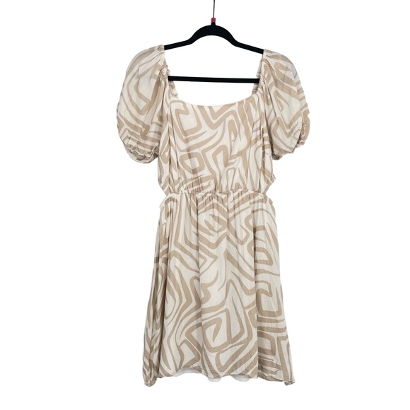 Sincerely Jules Puff Sleeve Cottage Core Knee Length Square Neck Dress Large - Picture 2 of 10